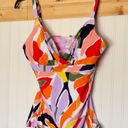 Anne cole New : Palm Party Surplice Tri Tankini Top 34C/36B Multi Color Photo 3