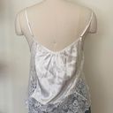 In Bloom White Silly Tank With Lace Side Panels  Photo 3