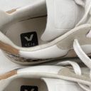 Madewell x Veja V-10 Sneakers Animal Print Leather Neutral White Shoes Size 10 Photo 7