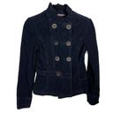 Hudson Jeans Hudson Corduroy Button Up Blazer Jacket with Pockets Black Womens Size Medium Photo 8