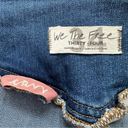 We The Free Free People  CRVY Blue Denim High Rise Flare Jeans Photo 7