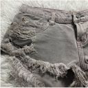 Pistola  Jean Shorts Denim Distressed Raw Hem Cut Off Gray Small Photo 3