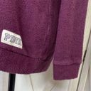 PINK - Victoria's Secret Pink by Victoria’s Secret Terrycloth Pullover Tunic Sweatshirt Maroon XS Photo 5