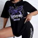 SheIn Butterfly Graphic Tee & Biker Short Set Photo 0