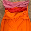 Amazon Strapless Orange Maxi Dress Photo 1