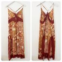 Free People  Right Now Midi Slip Amber Combo Dress Floral Size Medium M NWT Photo 1