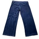 Juicy Couture  Vintage Y2K Velour Navy Blue Wide Leg Drawstring Sweatpants Photo 4