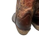 Dingo Vintage  Brown Genuine Leather Embroidered Boho Coastal Cowgirl Boots 6 Photo 9