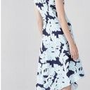 Natori  Shibori Floral - Fluid Crepe Drape Dress Photo 1