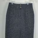 CAbi  #738 Blair Pencil Tweed Skirt Womens 8 Black Career Wool Lined Pockets Photo 3