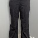 Attention Y2K  Black and Teal Pinstripe Pants Photo 0