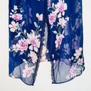 Apt. 9  Blue Floral Print Pushup Criss Cross Strap Lingerie Slip Top size XXL Photo 2