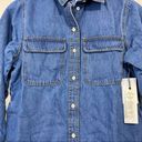 Treasure & Bond  Women’s Denim Button Up Long Sleeve Shirt Blue Wash Sz XS NWT Photo 71