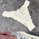 Victoria's Secret Y2K  babydoll lace lingerie with thong white lace size Large Photo 5