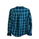 Ariat  Shirt Women's Medium Plaid Rodeo Western Festival Blue Lace up Photo 40