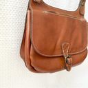 Patricia Nash  Heritage Collection Cognac Smooth Leather London Saddle Crossbody Photo 74