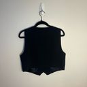 ZARA  Womens Tailored Black Short Vest Size Large Photo 1