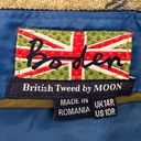 The Moon Boden Blue and Gray British Tweed by Skirt Size 10 R Photo 6