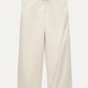 ZARA NWT  ZW COLLECTION POPLIN TROUSERS WITH BUCKLE. Size Large Photo 5