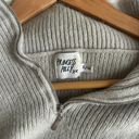 Princess Polly Gray Quarter Zip Sweater Photo 1