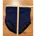 Lands End Tummy Control High Waist Bikini Swim Bottoms Size 16 Navy Vacation Blue Photo 3