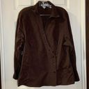 Carole Little  Brown Textured Long Sleeve Button Up Blouse 2X Photo 0