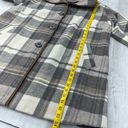 Woman Within  Gray Black White Plaid Lined Button Up Winter Jacket Coat 18W Photo 12