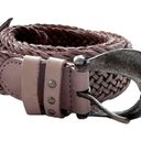 Free People NWOT WE THE FREE Brix Leather Belt In Oyster Mauve Size M/L Photo 4