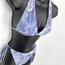 Naked Wardrobe  Swim Blue Smoke String Bikini Swimsuit NEW Sz XL Style NW-W0732 Photo 2