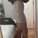 Naked Wardrobe Tan  Suede Mini Skirt Photo 1