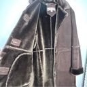 Jones New York Penny Lane Vintage Faux Fur Brown Coat Women’s Medium Photo 6