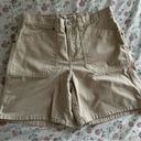 Faded Glory  Vintage high waisted khaki mom denim cargo style shorts size 6 Photo 1