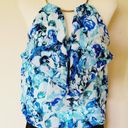 Bisou Bisou  floral blouson halter dress size 12 Photo 2