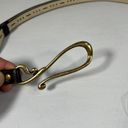 Chico's NWT Chico’s Thin Brown Belt with Oversized Brass Hook and Circle Buckle Photo 8