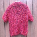 Ruby Handknit  red, multi-color pullover sweater Photo 0