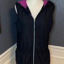 Lucy Tech  Black Athletic Hooded Vest Photo 0