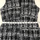 Pim + Larkin  Metallic Tweed Mini Sheath Dress Sleeveless Gray Black Size Medium Photo 11