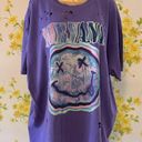 Nirvana NWT oversized distressed short sleeve graphic T shirt dress size L/XL Photo 11