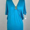 Trina Turk  Neon Blue Dolan Swim Cover Up Photo 0