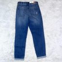 Judy Blue High Waist Distressed Boyfriend Pull On Blue Denim Jegging 1/25 NWT Photo 7