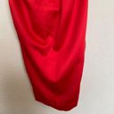 House Of CB  'Loretta' Red Satin Off Shoulder Dress/Size XS NWOT Photo 9