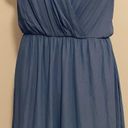 Lush Clothing LUSH Baby blue Cami Plunge Dress Photo 0