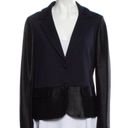 Tory Burch  2 button blazer two tone with textured woven sleeves size medium Photo 1