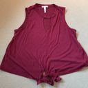 Leith Maroon Tank Photo 1