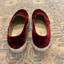 Mulberry M. Gemi Cerchio  Red velvet slip on sneakers | Size 40 / 9 Photo 5