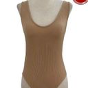 Anwnd  Beige Bodysuit Tank Top Women Size Large NWT | 10H-45 Photo 0