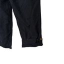 Maurice's  Black Linen Blend Capris Sz 5/6 Photo 2