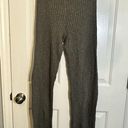 Free People  Beach Imogene Sweater Pants Medium Green Ribbed High Waisted Boho Photo 2