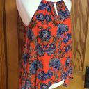 Collective Concepts Boho Bright Floral Halter Style Top Photo 8