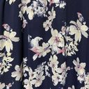 Acting Pro ‎ Women's Long Sleeve Floral Top Size 3XL Navy Blue Photo 2
